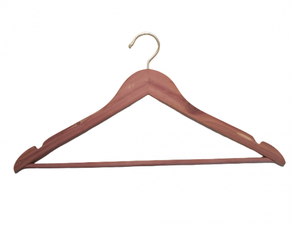 Kleiderbügel–Zedernholz-Maße: 44x23x1,2 cm